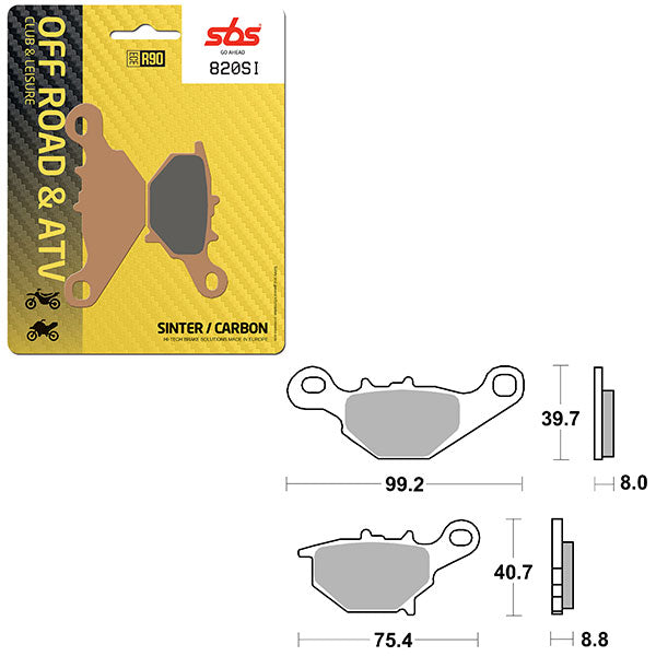 SBS ATV/UTV SINTER BRAKE PAD (6240820108)