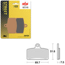 SBS PREFORMANCE SINTER BRAKE PAD 821HS (6250821108)