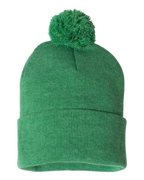 Sportsman Pom-Pom 12" Knit Beanie - SP15