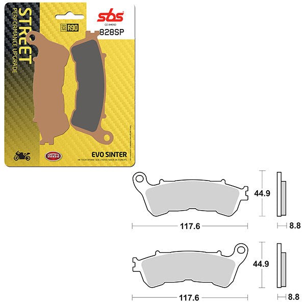 SBS SP EVO SINTER FRONT BRAKE PAD (6390828108)