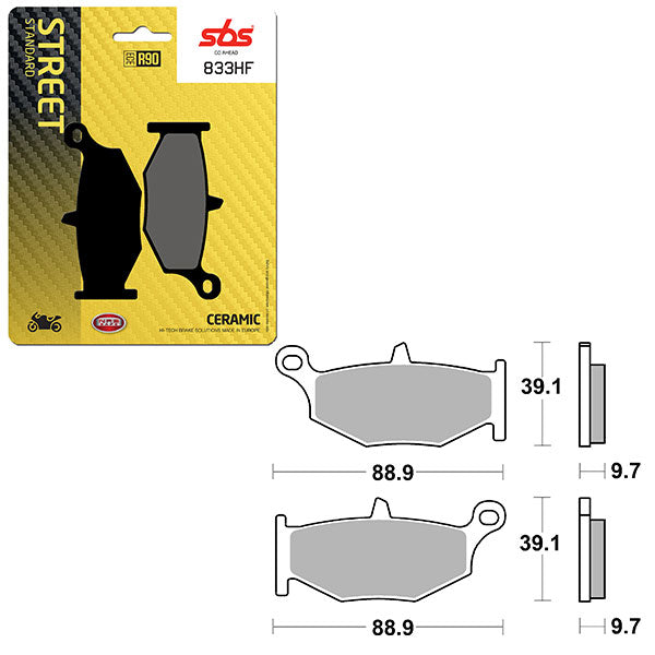 SBS ATV/UTV CERAMIC BRAKE PAD (6190833108)