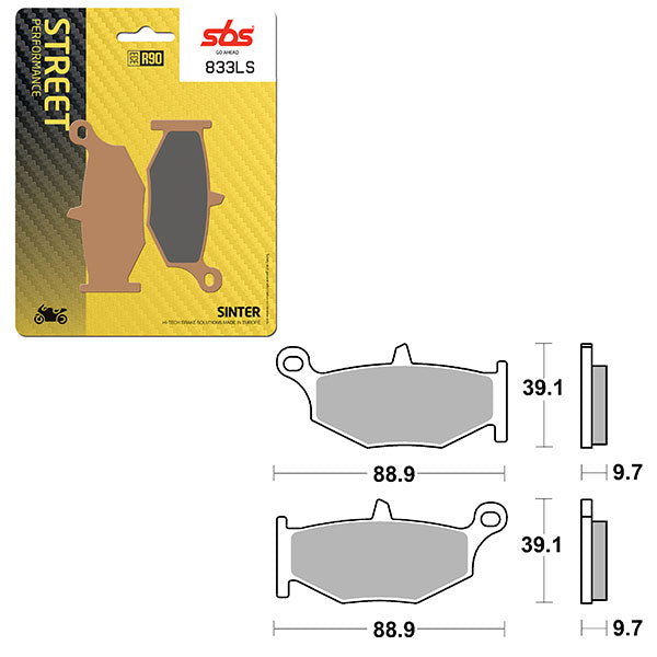 SBS PERFORMANCE LS SINTER REAR BRAKE PAD (6260833108)