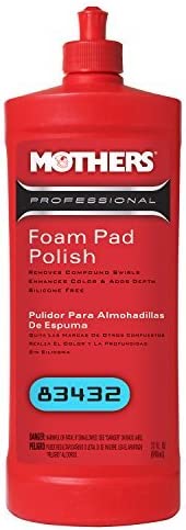 Mothers Polishes Waxes Cleaners Inc. - Professional Foam Pad Polish 32 oz - MPWC - 83432