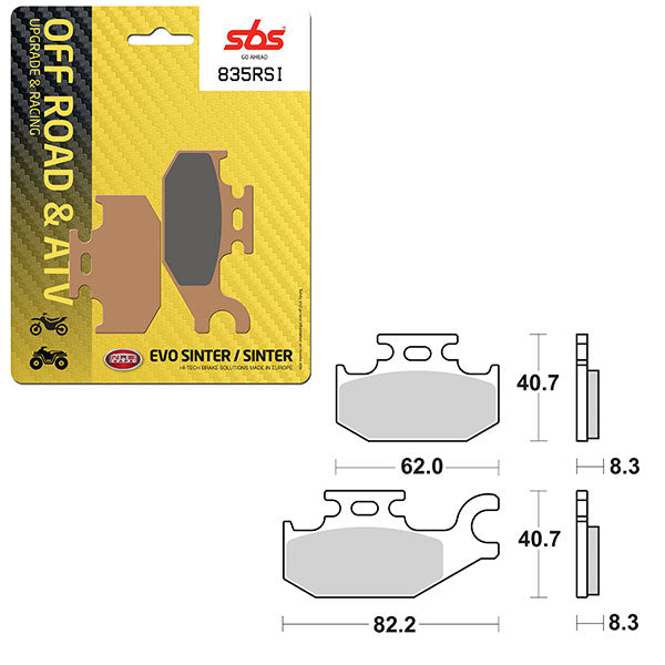 SBS ATV/UTV EVO SINTER BRAKE PAD (6280835108)