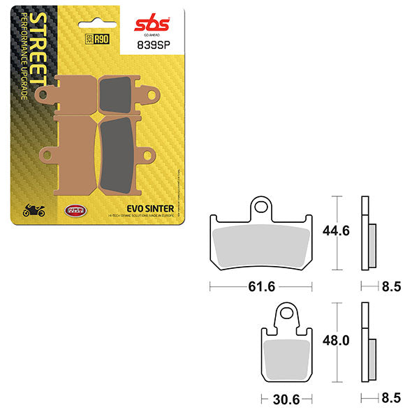 SBS SP EVO SINTER FRONT BRAKE PAD (6390839108)