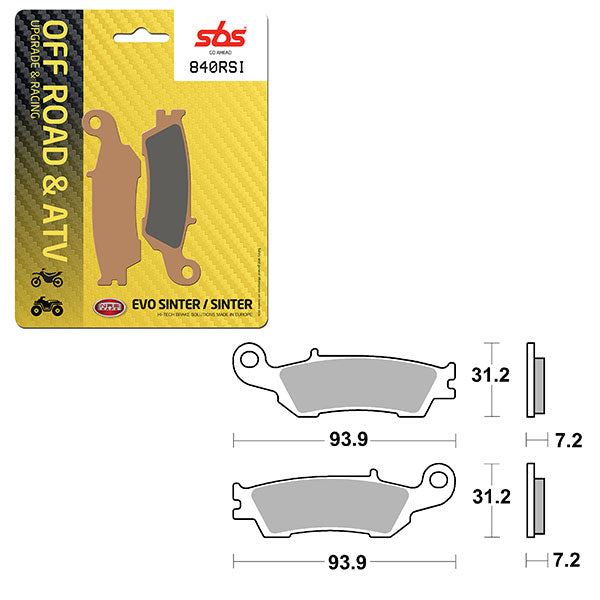 SBS ATV/UTV EVO SINTER BRAKE PAD (6280840108)