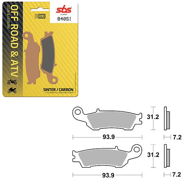 SBS ATV/UTV SINTER BRAKE PAD (6240840108)