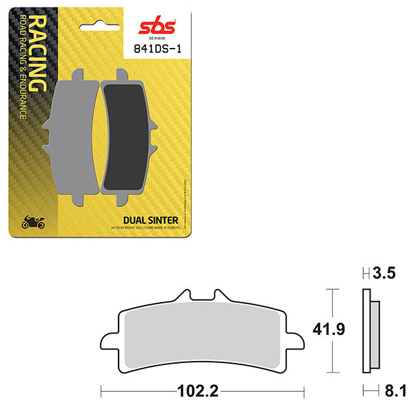 SBS BRAKE PAD 809DS-1 (6370841108)