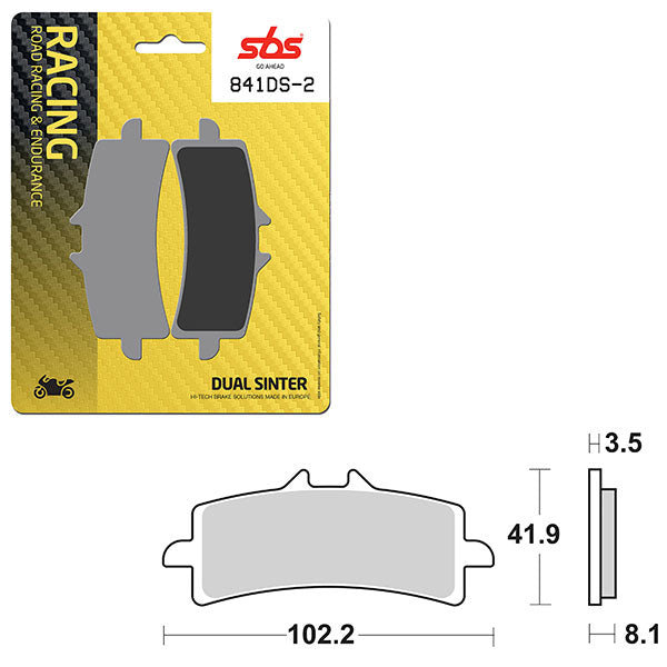 SBS BRAKE PAD 809DS-2 (6410841108)