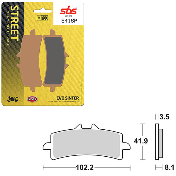 SBS SP EVO SINTER FRONT BRAKE PAD (6390841108)