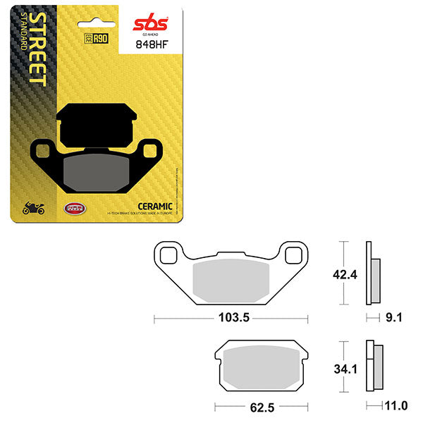 SBS ATV/UTV CERAMIC BRAKE PAD (6190848108)