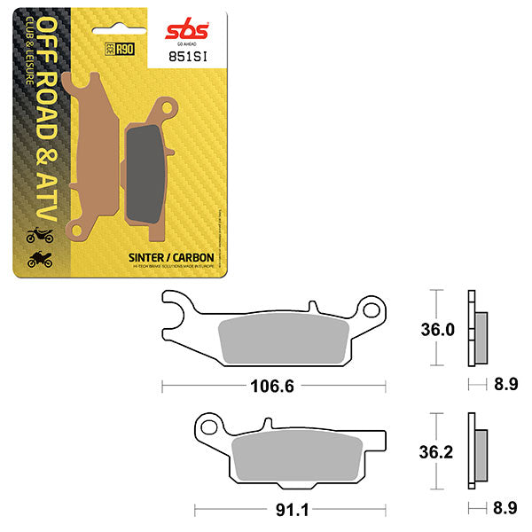 SBS ATV/UTV SINTER BRAKE PAD (6240851108)