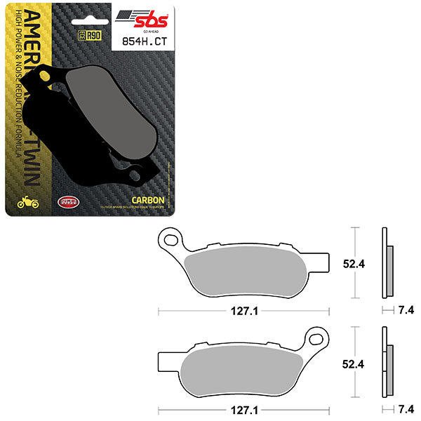 SBS HIGH POWER & NOISE REDUCTION CARBON FRONT BRAKE PAD (6510854108)