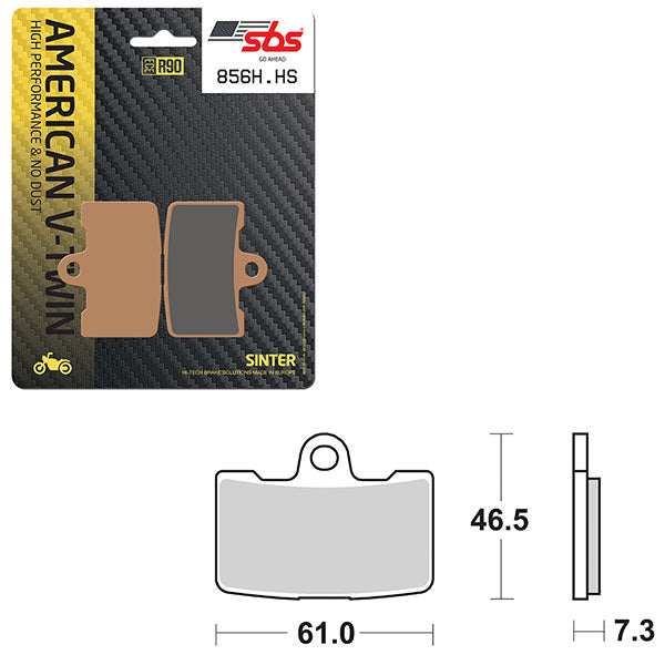 SBS HIGH PERFORMANCE & NO DUST SINTER FRONT BRAKE PAD (1655856)