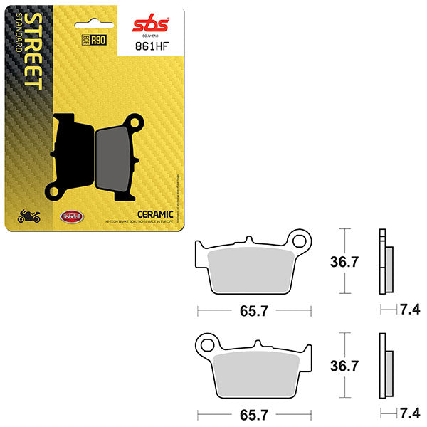 SBS ATV/UTV CERAMIC BRAKE PAD (6190861108)