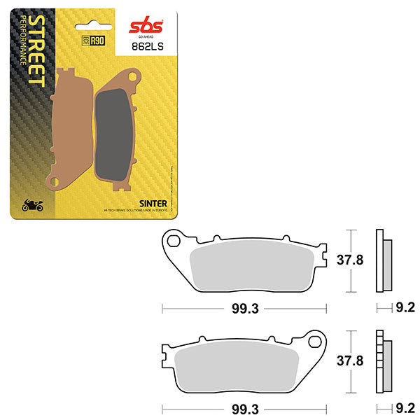 SBS PERFORMANCE LS SINTER REAR BRAKE PAD (6260862108)