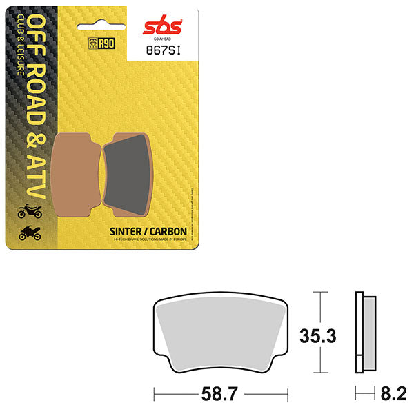 SBS ATV/UTV SINTER BRAKE PAD (6240867108)