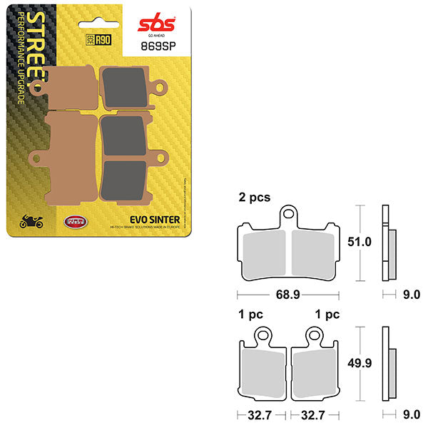 SBS SP EVO SINTER FRONT BRAKE PAD (6390869108)