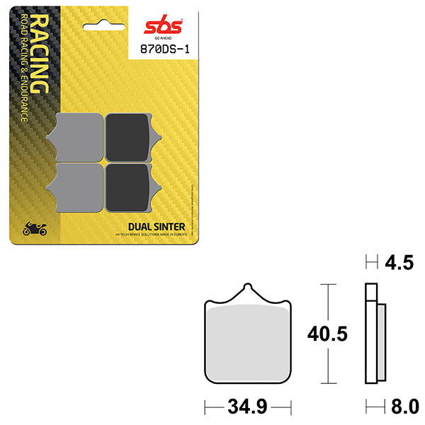 SBS BRAKE PAD 870DS-1 (6370870108)