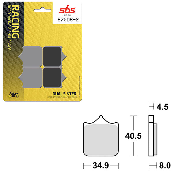 SBS BRAKE PAD 870DS-2 (6410870108)