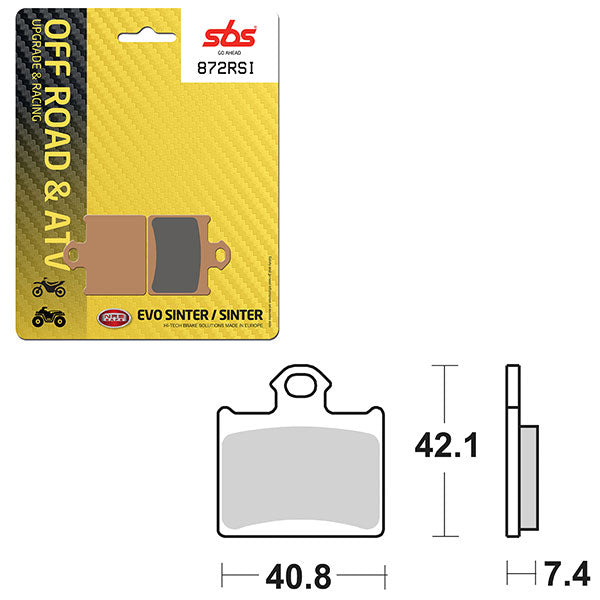 SBS ATV/UTV EVO SINTER BRAKE PAD (6280872108)