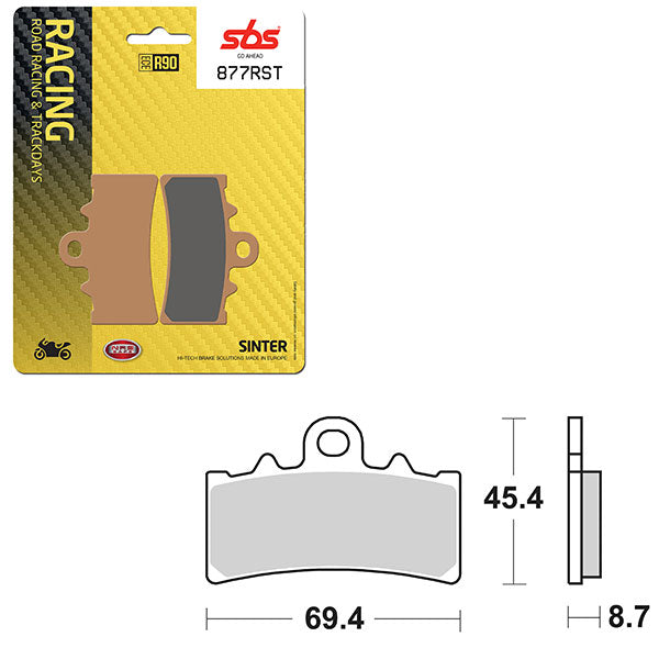 SBS ROAD RACING & TRACKDAYS SINTER FRONT BRAKE PAD (6470877108)