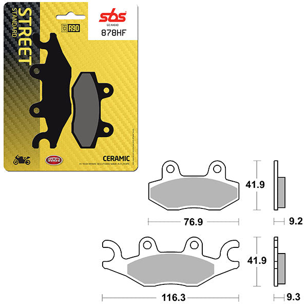 SBS ATV/UTV CERAMIC BRAKE PAD (6190878108)