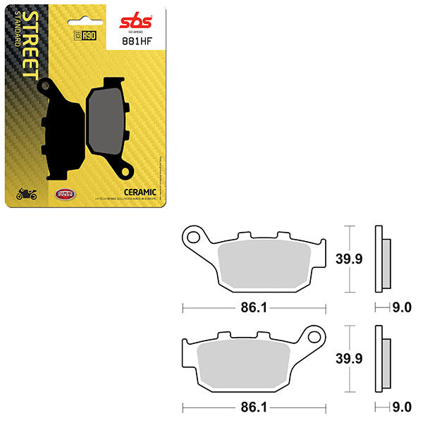 SBS ATV/UTV CERAMIC BRAKE PAD (6190881108)