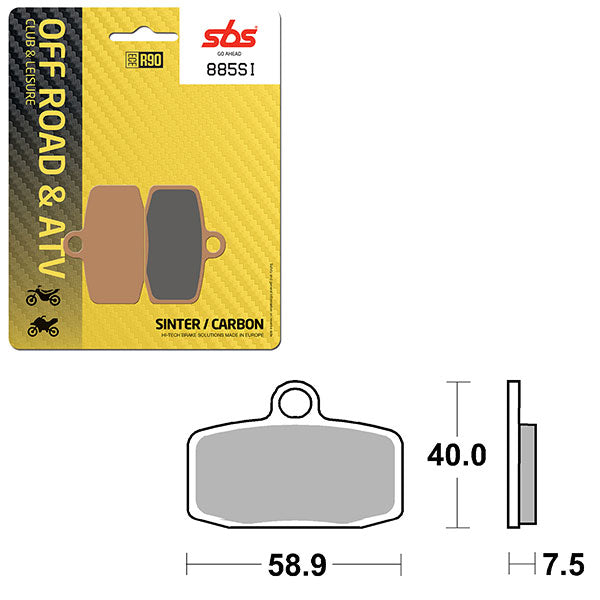 SBS ATV/UTV SINTER BRAKE PAD (6240885108)