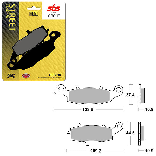 SBS ATV/UTV CERAMIC BRAKE PAD (6190886108)