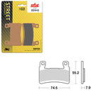 SBS PREFORMANCE SINTER BRAKE PAD 894HS (6250894108)