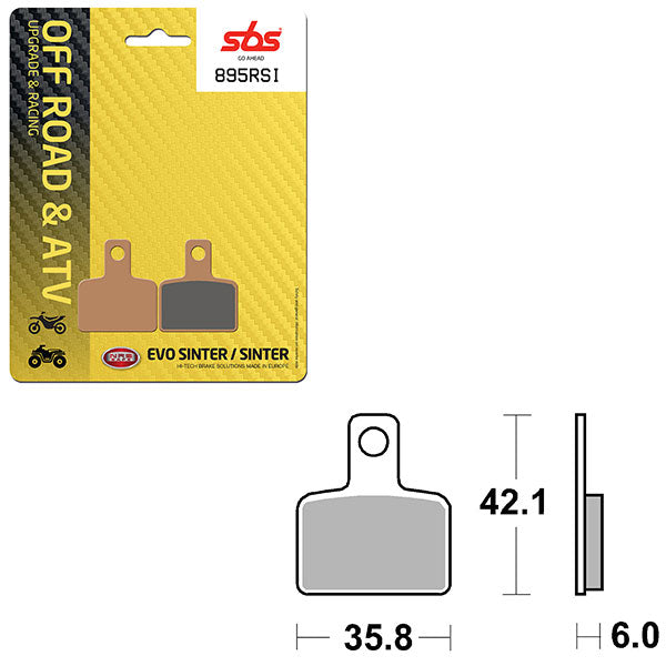 SBS ATV/UTV EVO SINTER BRAKE PAD (6280895108)