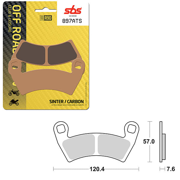 SBS ATV/UTV SINTER BRAKE PAD (6460897108)