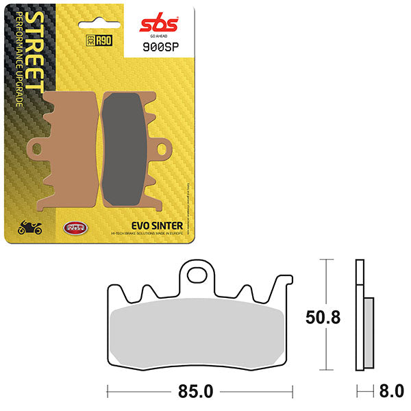 SBS SP EVO SINTER FRONT BRAKE PAD (6390900108)