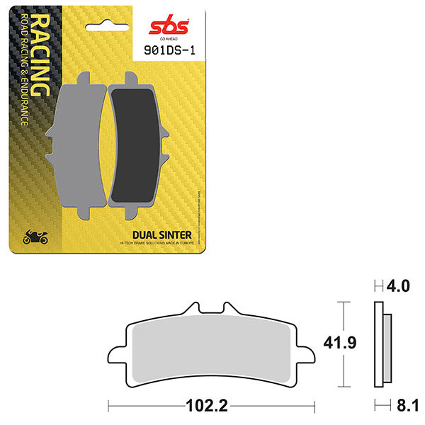 SBS BRAKE PAD 901DS-1 (6370901108)