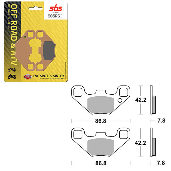 SBS ATV/UTV EVO SINTER BRAKE PAD (6280905108)