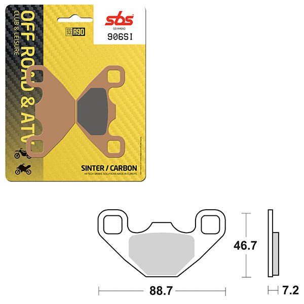 SBS ATV/UTV SINTER BRAKE PAD (6240906108)