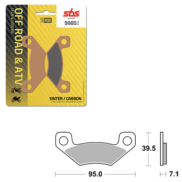 SBS ATV/UTV SINTER BRAKE PAD (6240908108)