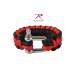 Rothco Thin Red Line Paracord Bracelet With D-Shackle