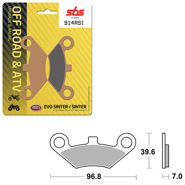 SBS ATV/UTV EVO SINTER BRAKE PAD (6280914108)