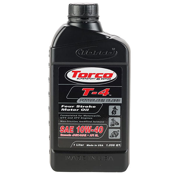 TORCO T-4 FOUR STROKE MOTOR OIL 10W40 12PK (T611040C)