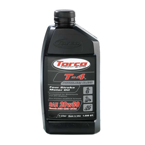 TORCO T-4 FOUR STROKE MOTOR OIL 20W50 12PK (T612050C)