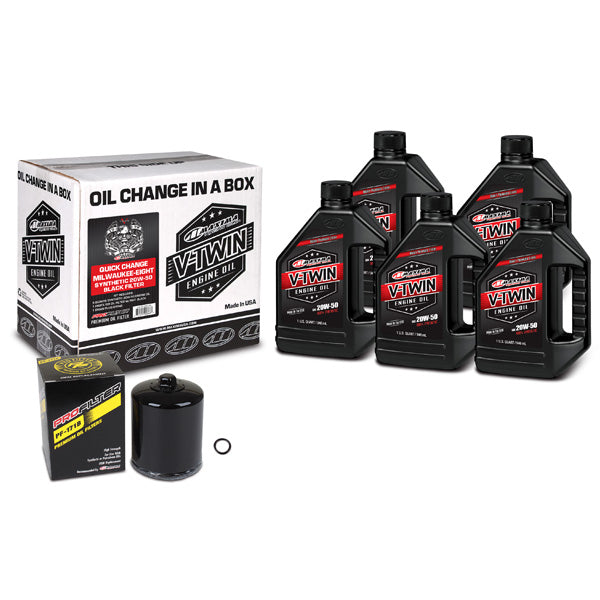 V-TWIN OIL CHNG KT SYNTH/BLK (90-129015PB)