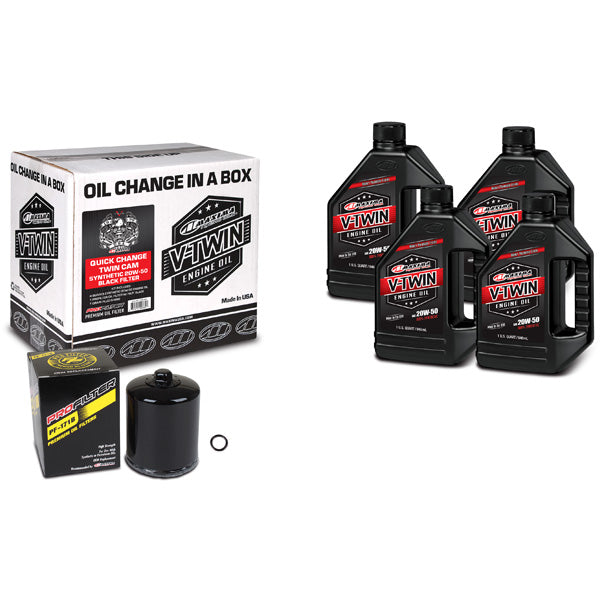 V-TWIN OIL CHNG KT SYNTH/BLK (90-119014PB)