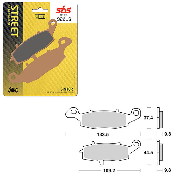 SBS PERFORMANCE LS SINTER REAR BRAKE PAD (6260920108)