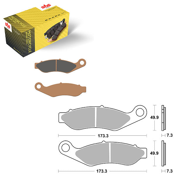 SBS HIGH PERFORMANCE & NO DUST SINTER FRONT BRAKE PAD (6550922108)