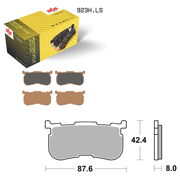 SBS HIGH PERFORMANCE & NO DUST SINTER REAR BRAKE PAD (6560923108)