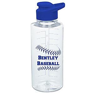 Clear Impact Mountain Bottle with Flip Carry Lid - 36 oz. - Royal Blue