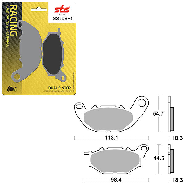 SBS BRAKE PAD 931DS-1 (6370931108)