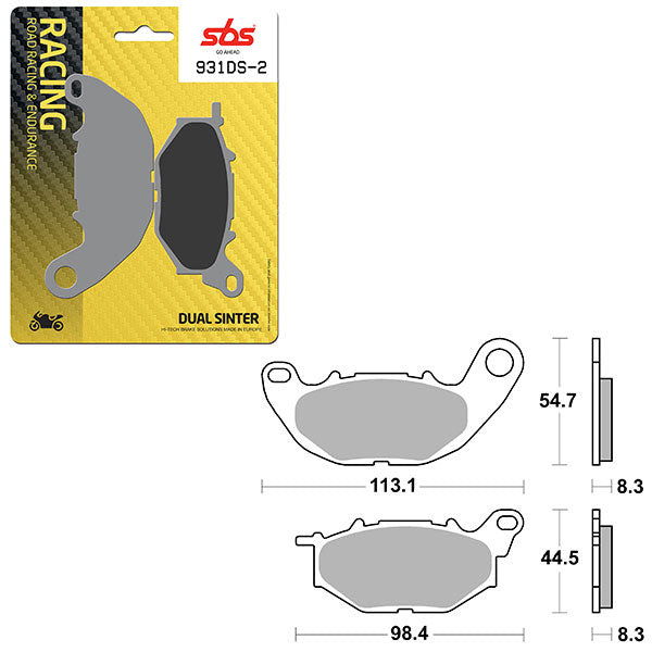 SBS BRAKE PAD 931DS-2 (6410931108)